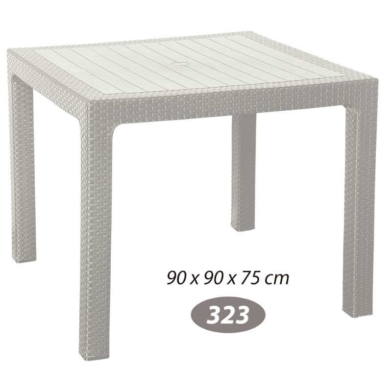 میز مربع حصیر بافت ۴ نفره کد 323