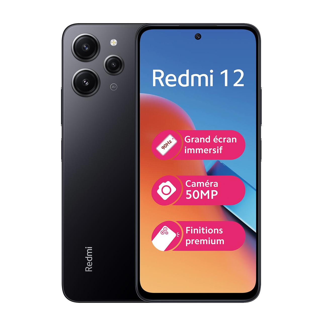 گوشی موبایل شیائومی مدل Redmi 12 دو سیم کارت ظرفیت 256 گیگابایت و رم 8 گیگابایت مشکی