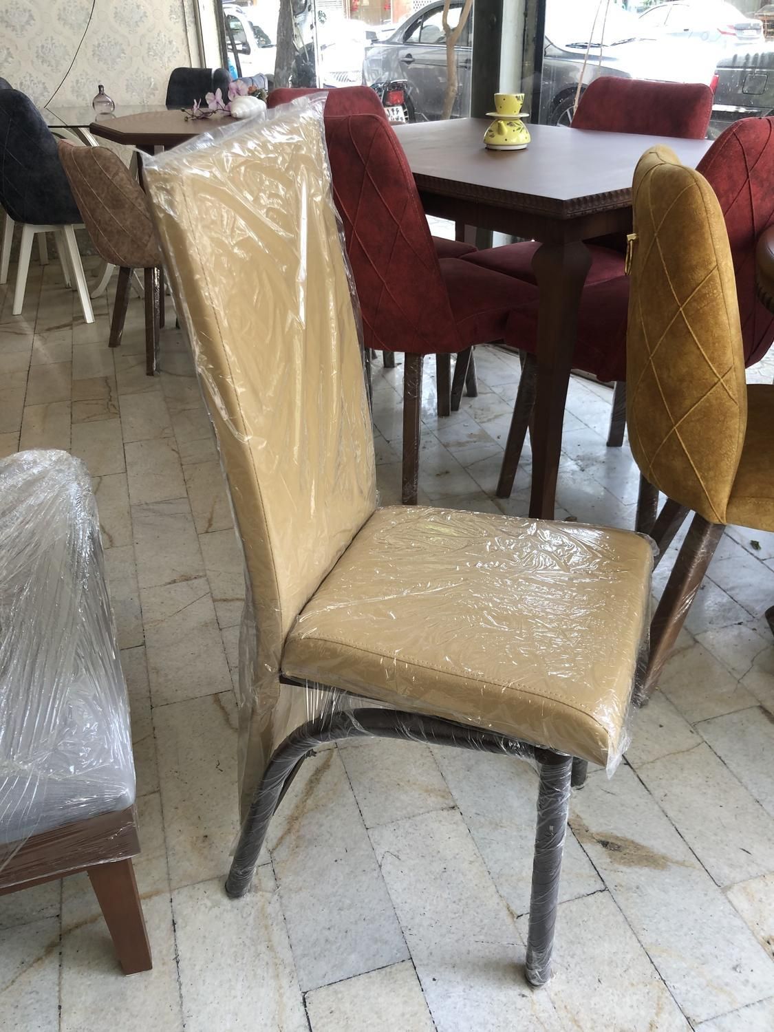 صندلی آهنی صندلی فلزی میز صندلی مدل رستورانی